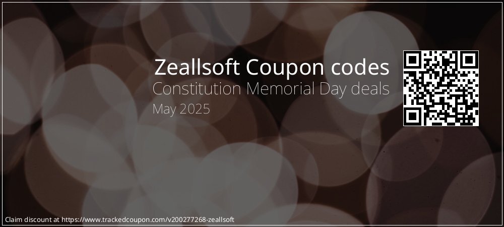 Zeallsoft Coupon discount, offer to 2025
