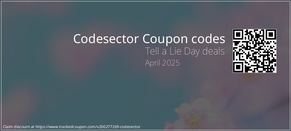 Codesector Coupon discount, offer to 2025