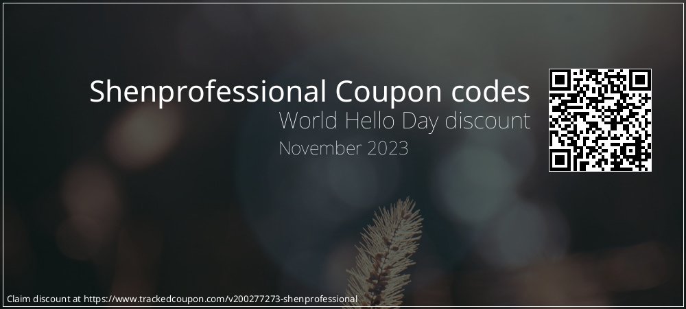 Shenprofessional Coupon discount, offer to 2022