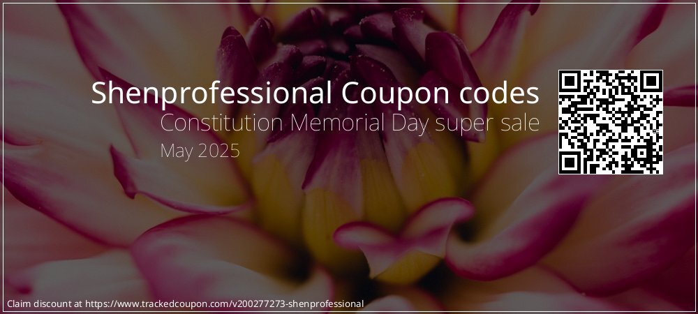 Shenprofessional Coupon discount, offer to 2024