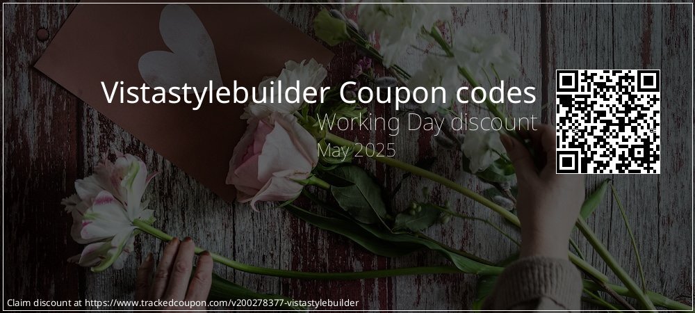 Vistastylebuilder Coupon discount, offer to 2024