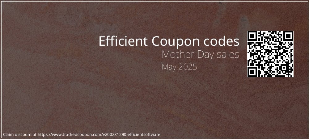 Efficient Coupon discount, offer to 2025