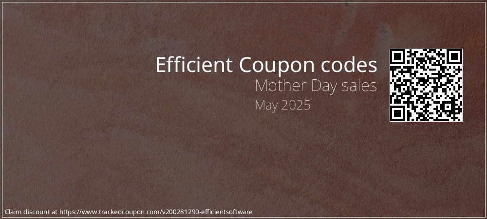 Efficient Coupon discount, offer to 2024