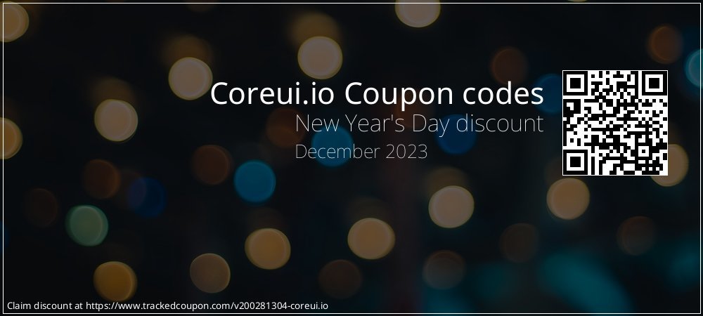 Coreui.io Coupon discount, offer to 2022