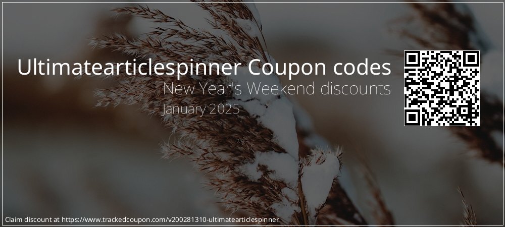 Ultimatearticlespinner Coupon discount, offer to 2024