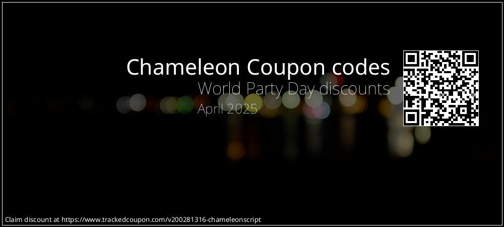 Chameleon Coupon discount, offer to 2024