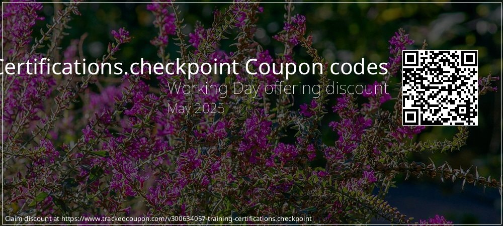 Training Certifications.checkpoint Coupon discount, offer to 2025