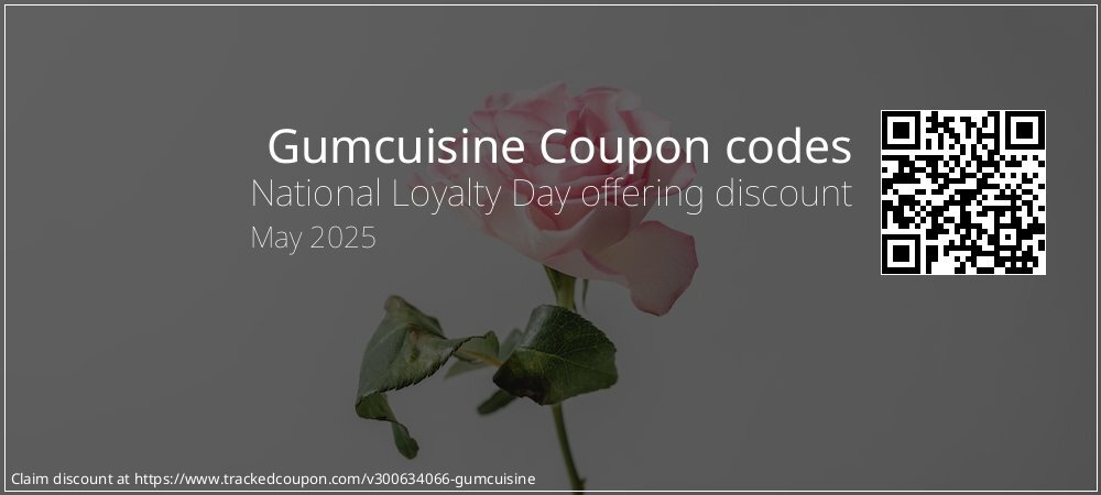 Gumcuisine Coupon discount, offer to 2025