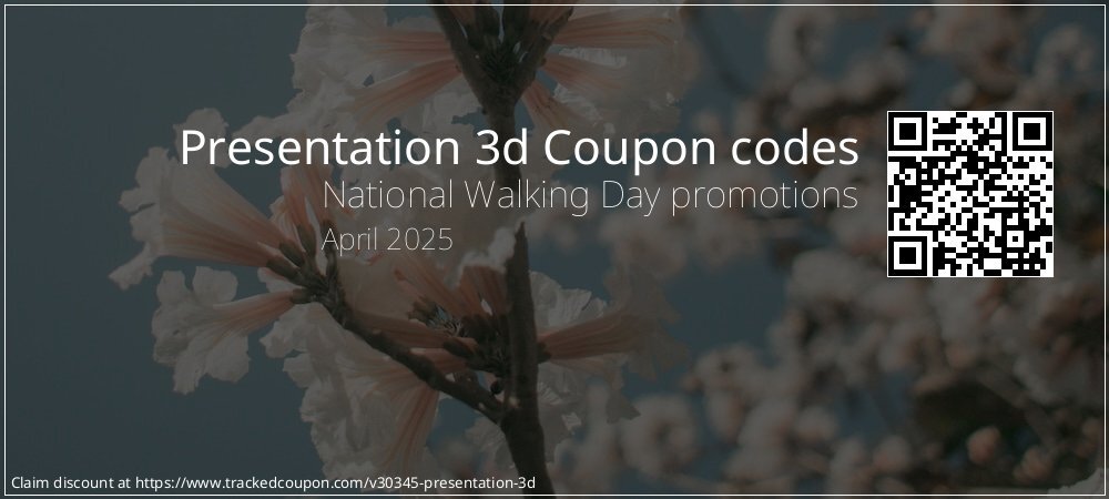 Presentation 3d Coupon discount, offer to 2025