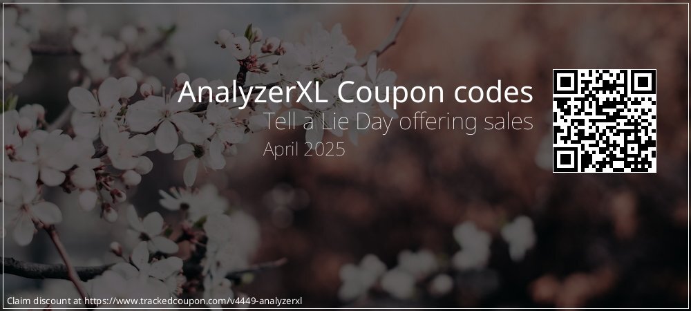 AnalyzerXL Coupon discount, offer to 2025