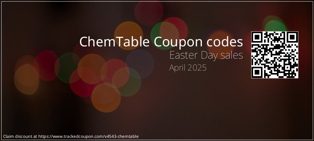 ChemTable Coupon discount, offer to 2024