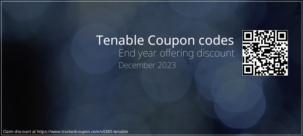 Tenable Coupon discount, offer to 2023