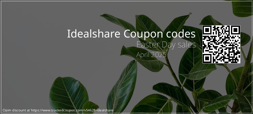 Idealshare Coupon discount, offer to 2025