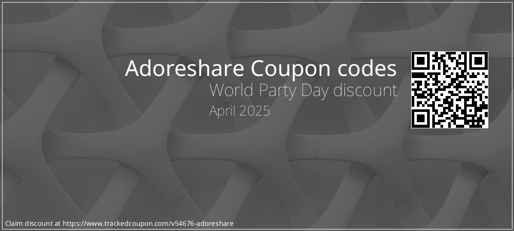 Adoreshare Coupon discount, offer to 2025