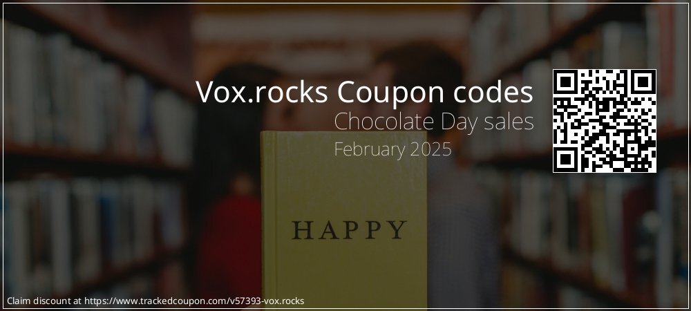 Vox.rocks Coupon discount, offer to 2025