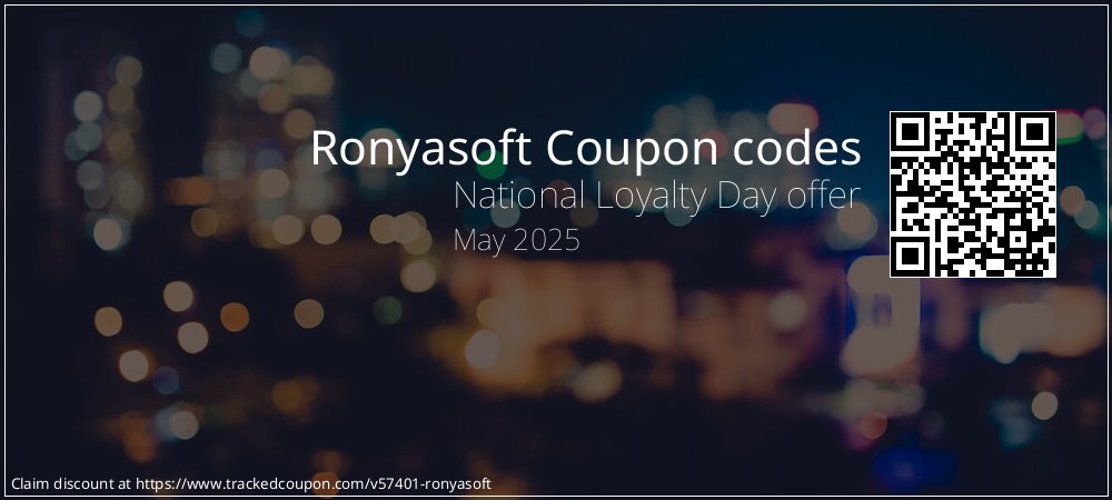 Ronyasoft Coupon discount, offer to 2024