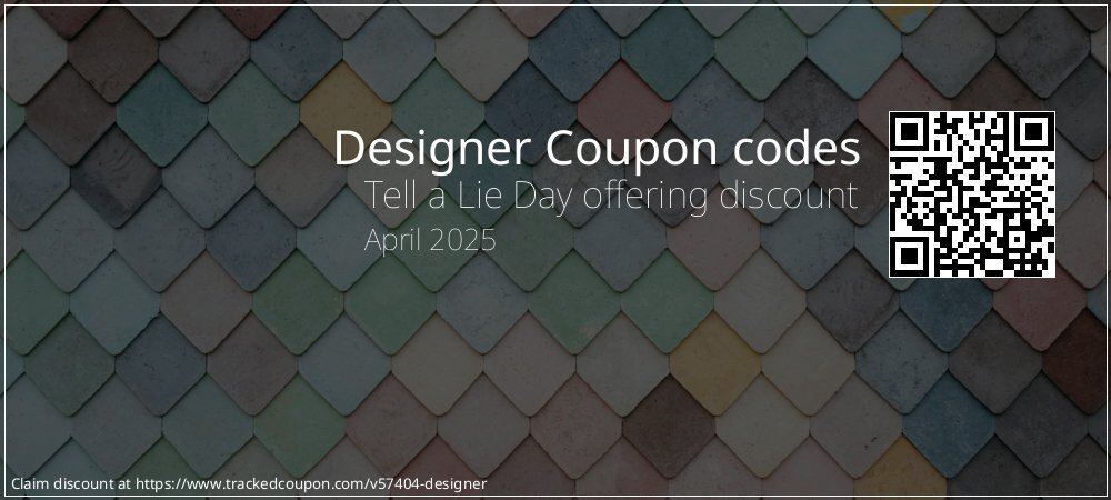 Designer Coupon discount, offer to 2025