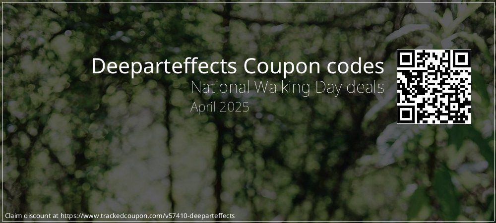 Deeparteffects Coupon discount, offer to 2024