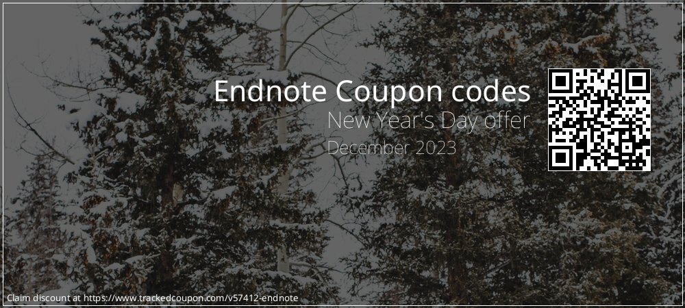 Endnote Coupon discount, offer to 2022