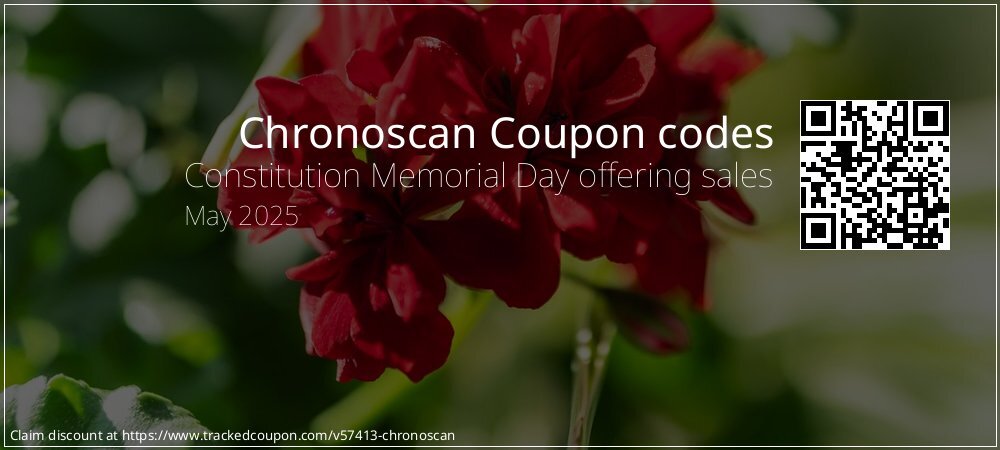Chronoscan Coupon discount, offer to 2025