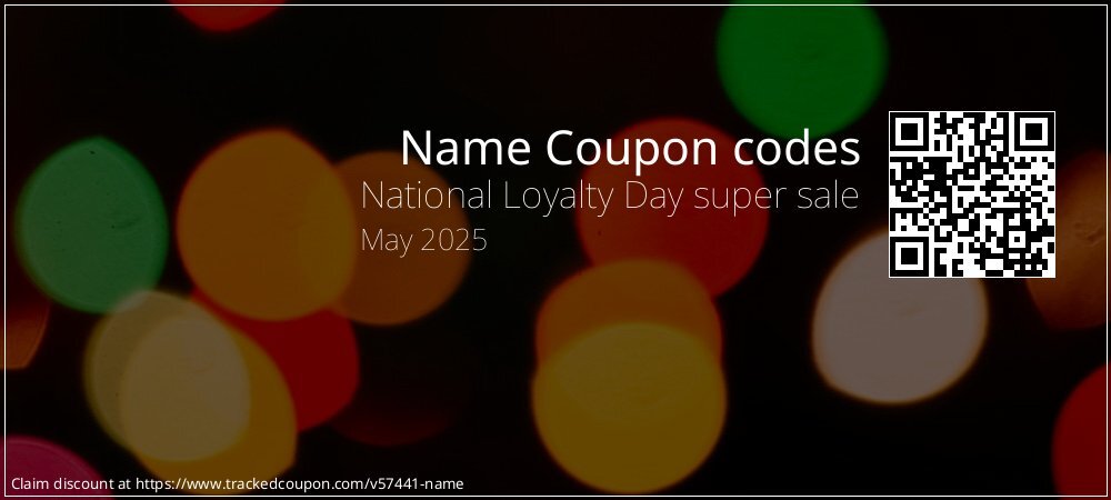 Name Coupon discount, offer to 2025