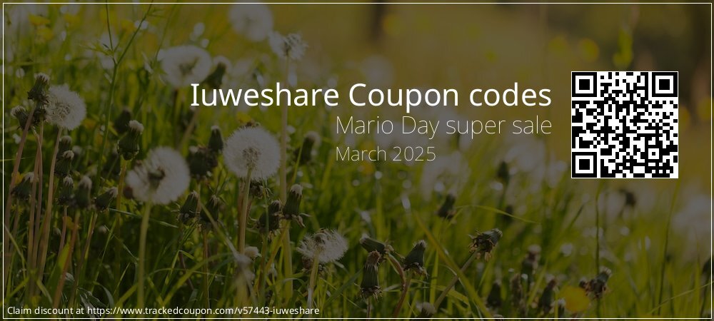 Iuweshare Coupon discount, offer to 2024